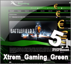 Thème Xtrem_Gaming_Green