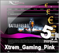 Thème Xtrem_Gaming_Pink