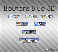 [Boutons] Blue 3D