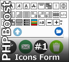 Pack icons Form BBcode