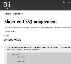 Slider en pure CSS3