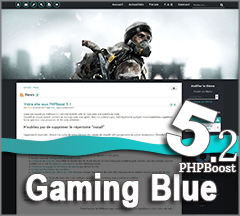 Thème Gaming-Blue